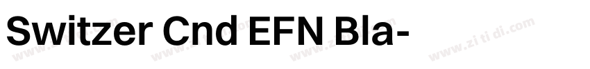Switzer Cnd EFN Bla字体转换